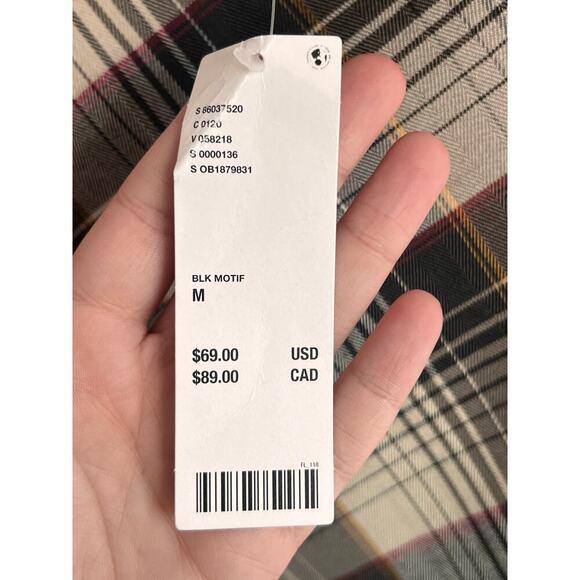 Urban Outfitters Plaid Mini Skirt - Black and Cream - Picture 7 of 10